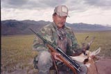 Bill Baines with antelope